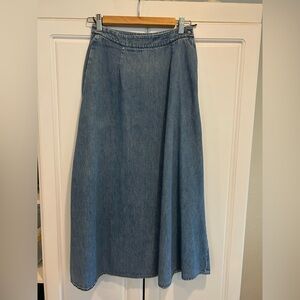 Vintage A-Line Denim Skirt